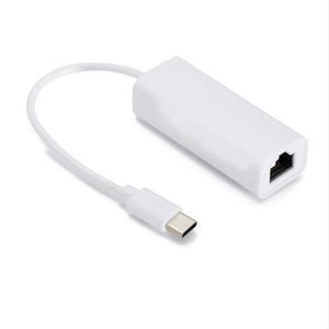 Type c USB Ethernet Adapter 10/100Mbps Network Card Rj45 Type-c USB Lan For Macbook Windows Wired Internet Cable