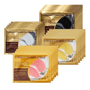 Crystal Collagen Mask Makeup Złoto Proszek Oku Plastyki Dla Oczy Oglądaj nawilżający Złoty Gel Maski Kij Usuń Dark Circle