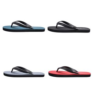 Mężczyźni Slide Fashion Slipper Navy Blue Black Casual Beach Buty Hotel Flip Flops Lato Rabat Cena Odkryty Męskie Kapcie