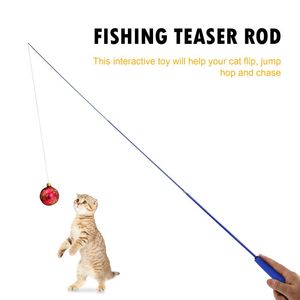 Cat Teaser Wands, Retractable Fishing Pole Wand Stick Rod Toy Toys