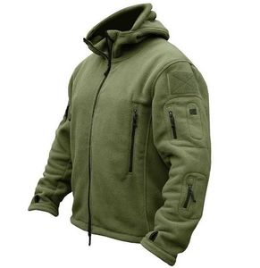 Military Man Fleece Camping Tactical Softshell Jacket Polartec Thermal Polar Hooded Coat Breathable Outdor Army Hiking Clothes X0710