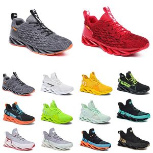 Mens respirável correndo confortável para sapatos jogging triplo preto branco vermelho amarelo neon cinza laranja bule tênis esportivos tamanho 40-45 GAI 833 comtable