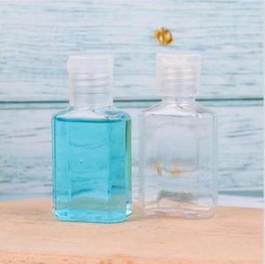 30ml 60ml clara plástico frasco vazio frascos de viagem de frascos pequenos recipientes com tampa de flip para champô líquido