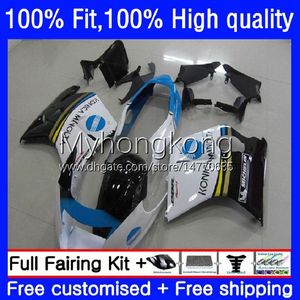 Injection Mold Fairings For HONDA Blackbird CBR 1100XX KONICA blue 1100 XX 96-07 35No.29 CBR1100XX 96 97 98 99 00 01 CBR1100 XX 2002 2003 2004 2005 2006 2007 OEM Bodys