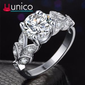 Обручальные кольца Uunico 2021 Оптовая кубическая циркония для женщин, привязанных типа лука, модная медная ювелирные изделия Bijouterie jjz140