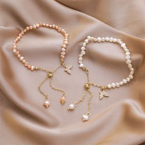 Jewelry For Women Mother Of Pearl Butterfly Wedding Set Earrings Necklace Bracelet Beaded Strands Q2