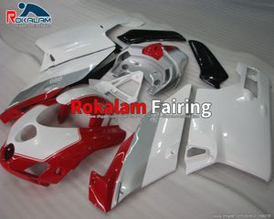 BodyWorks Set para Ducati 999 749 05 06 Feedings de caubling 999s 749s 2005 2006 Capa do corpo branco vermelho (moldagem por injeção)