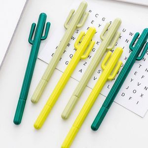 Cactus Styling Pen Sydkorea Stationery Cartoon Cute Gel Pennor Studentpris Julklapp DH9576