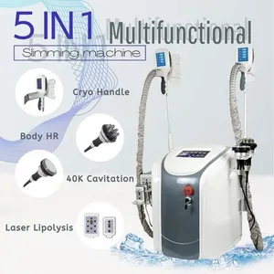 Portabel Cryolipolysis Fat Freezing Machine Slant Machine Cryoterapi Ultraljud RF Liposurutiering Lipo Laser RF