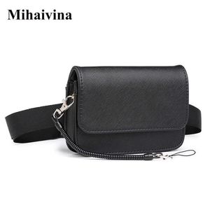 Mihaivina Unisex Taille Tasche Frauen Taille Fanny Packs Gürtel Tasche Luxus Marke Leder Taille Pack Hüfte Gürtel Bum Beutel Männer tasche Großhandel 210708