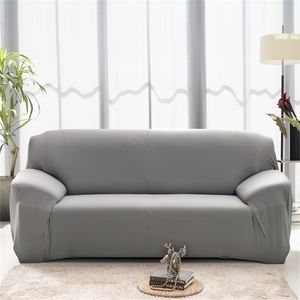 1pc Elastic Sofa Covers for Living Room Solid Color Spandex Sectional Corner Slipcovers Couch L Shape Need Buy 2PCS 211116