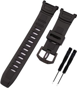 Resina nera per Casio PGR-130y PRW-1500 sport all'aria aperta cinturino in caucciù uomo e donna accessori fibbia ad ardiglione cinturini per orologi