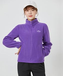 Jaqueta feminina de cor sólida jaqueta de lã spolar de 7 cores outono e inverno solto com zíper cardigan gola casual casaco masculino frente e verso roupas esportivas S-2XL