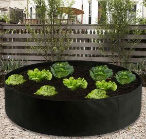 Raised Plant Bed Garden Flower Planter Elevated Vegetable Box Planting Grow Bag Round Pot for Plants Nursery