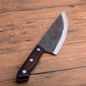 Yeni Survival Şef Bıçak Yüksek Karbon Çelik Saten Bıçak Tam Tang Ahşap Saplı Sabit Bıçak Bıçaklar Keskin Bıçaklar El Yapımı