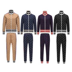 Wholesale cotton knits for sale - Group buy Mens Tracksuit Two Pieces Sets Jackets Hoodie Pants With Letters Fashion Style Spring Autumn Outwear Sports Set Tracksuits Jacket Tops Suits
