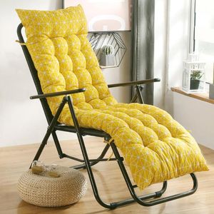 Cushion/Decorative Pillow Universal Printed Rocking Chair Cushion Soft Long Tatami Mat Lounger Recliner Beach Sofa Pad Floor