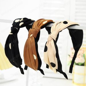 Moda Mulheres Headband Ponto Fresco Ponto Hairband Clássico Bowknot Headwear Acessórios Para Adulto