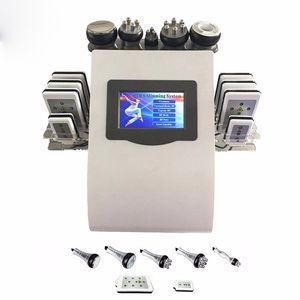 6 In 1 40K Slimming Ultrasound Cavitation Vacuum Radio Frequency 8 Pads lipo Laser Slim Machine