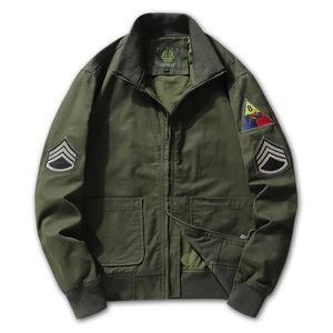 Men Jackets Bomber Jacket Casual Masculino Exteriores Blusão Casacos Moda Fique Collar Militar Retro Mens Clothing