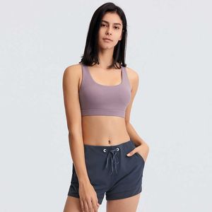 L-168 Frauen Sport-Bh Schnell Trocken Gepolsterte Stoßfest Gym Kleidung Unterwäsche Fitness Running Sport Büstenhalter Tops Push-Up Bhs