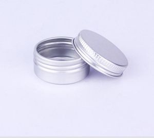 Frascos de creme de alumínio 5G 10G com tampa do parafuso, latas de alumínio 10ml, recipiente 15g 20G do BALM de alumínio