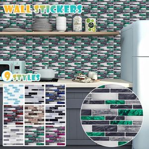 Wandaufkleber, 10 Stück, abziehbar, für Küche/Badezimmer, Backsplash-Aufkleber, Kunstkeramikfliesen-Design, Fliesen für die Küchendekoration