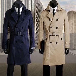 Herren Trenchcoats Winter Windjacke Männer Lange Große Yards Kultivieren Moral Hübscher Britischer Windmantel Cs Geschäfts- Und Freizeitreisende