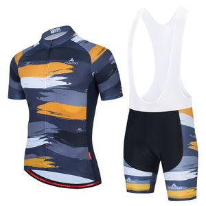 2024 Blue Grey Summer Pro Cycling Jersey set oddychalny zespół wyścigowy Sport Rower Zestawy rowerowe Męskie Krótkie ubrania rowerowe M36