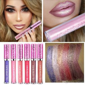 Diamond Pearl Lipstick Velvet Matte Długotrwałe nawilżające błyszczące szminki cieczy Makijaż makijażu