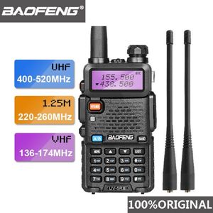 2021 Baofeng UV-5R III Tri-Band Dual Anterna Trayie Talkie VHF 136-174MHz / 220-260MHZUHF 400-520MHZ HAM Radio Scanner UV5R UV 5R