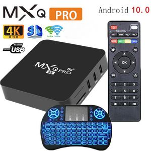 MXQ Pro Android TV Kutusu RK3228 Android10.1 1 GB 8 GB HD 3D 2.4G5G WIFI Google Play Media Player I8 Klavye