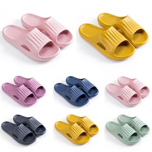 Sommar tofflor Slides skor D55 Män Kvinnor Sandal Plattform Sneaker Mens Kvinnor Röd Svart Vit Gul Slide Sandaler Trainer Utomhus Inomhus Slipper 36-45