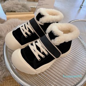 Kobiety Designer Buty Kolana Kostki Przyrodni Fur Projektanci Buty Bawełniane Buty Mody Buty Zimowa Spadek z Box EU: 35-40 Q52