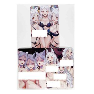 3 pz/set Cerberus ACG Sexy Nude Giocattoli Hobby Hobby Da Collezione Game Collection Anime Carte G220311
