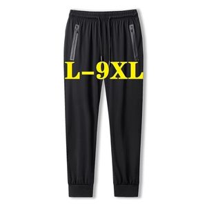 Men's pants Men Casual Pants Oversized Autumn Summer Breathable Sweatpants Elasticity Quick Drying Trousers largo Mens Clothing 211110