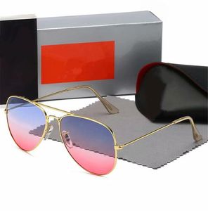 Modell G15 Hochwertige Doppel-Designer-Sonnenbrille für Herren, Brücke, Damen, klassische Gläser, Sonnenbrille, Pilotendesign, geeignet für Mode, Strand, Glod-Rahmen, Farbabstimmung