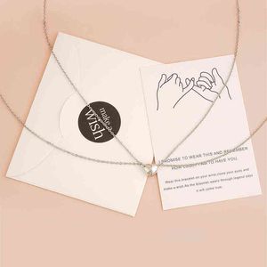 2PC Magnet Attracts Couple Necklace For Women Men Love Heart Choker Lover Necklaces Stainless Steel Chain Jewelry Bijoux Collier G1206