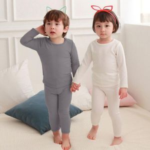 Rahat Bebek Erkek Kız Saf Renk Uzun Kollu T-Shirt + Pantolon Çocuk Giyim Setleri Çocuklar Erkek Kız Nowy Suit Giysileri 210429