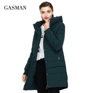 GASMAN Collection Hooded Warm Winter Coats Women High Quality Parka Long Coat Thick Jackets Female Windproof 1820 211008