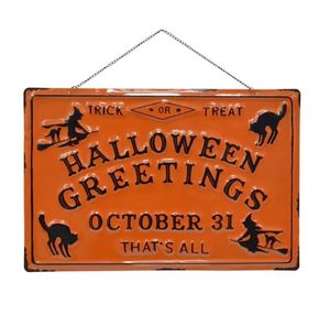 Halloween Saudações Estilo Cool Metal Tin Sign Decor Bar Bar Pub Vintage Vintage Poster Retro Q0723