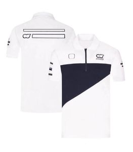 F1 racing kortärmad polo skjorta lapel sport t-shirt polyester snabbtorkande anpassningsbara