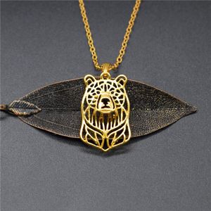 Pendant Necklaces Drop Bears Cute Hollow Metal Ursidae Jewellery