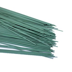 Dekoratif Çiçek Çelenkleri 25pcs 2# 20cm Yeşil Plastik Sargı Çiçek Çubuğu Çiçek Banda Demir Tel Mesh Sapı Saplar zanaat dekor sabunu tutma ST