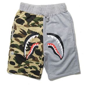 Summer Mens shorts wommen Sportswear Pants Jogger Tracksuit causel Bird Black Hip Hop stusay Men Shark mouth patchwork trousers