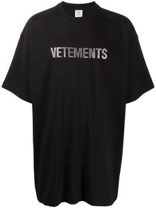Роскошные Европа Франция Vetements футболки с бриллиантами Модные мужские дизайнерские футболки Женская одежда Повседневная хлопковая футболка