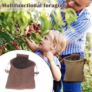 Сумки для хранения Открытый Buckcraft Bag Buash Buck Waxed Waxed Hanvas Belt Pougher для пеших прогулей Bush Craft Sack Extra Pocket AndF889