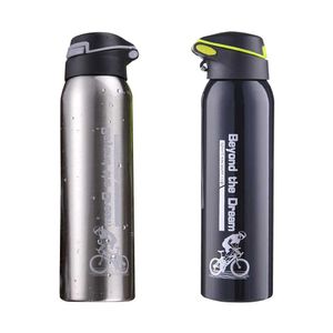 500ml BIKE BIKE BUTTERA Rower górski Jazda na rowerze Czajnik podwójna stal nierdzewna Thermos Thermos Cup Drink butelka izolacji Y0915