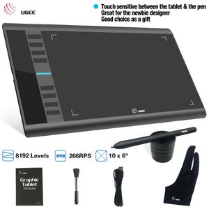 M708v2 UGEE Digital Graphics M708 Drawing Painting Pad 8192 Level Graphic Tablet with Battery- Pen Drop Shipping