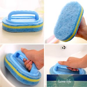 Blue Multi-function Handles Sponge Brush Kitchen Bathroom Cleaning Sponge Brush Plastic Handle Sponge Bath Bottom Bathtub Brush Factory price expert design